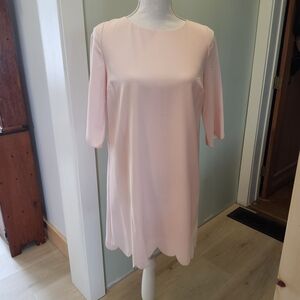 Tobi | Blush Pink Scalloped Dress